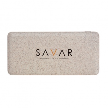 Logo trade promotional gift photo of: 10.000 mah wheat straw powerbank